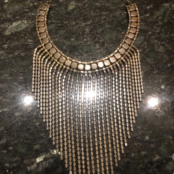 RED BLUE BEED FRINGE NECKLACE CHOKER - Picture 3 of 5